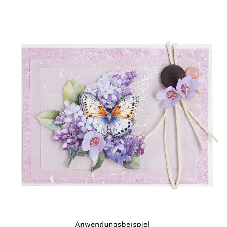 Deko-Blüten, Blütenköpfe, Ø 2,5cm, flieder-pink, 50 Stück