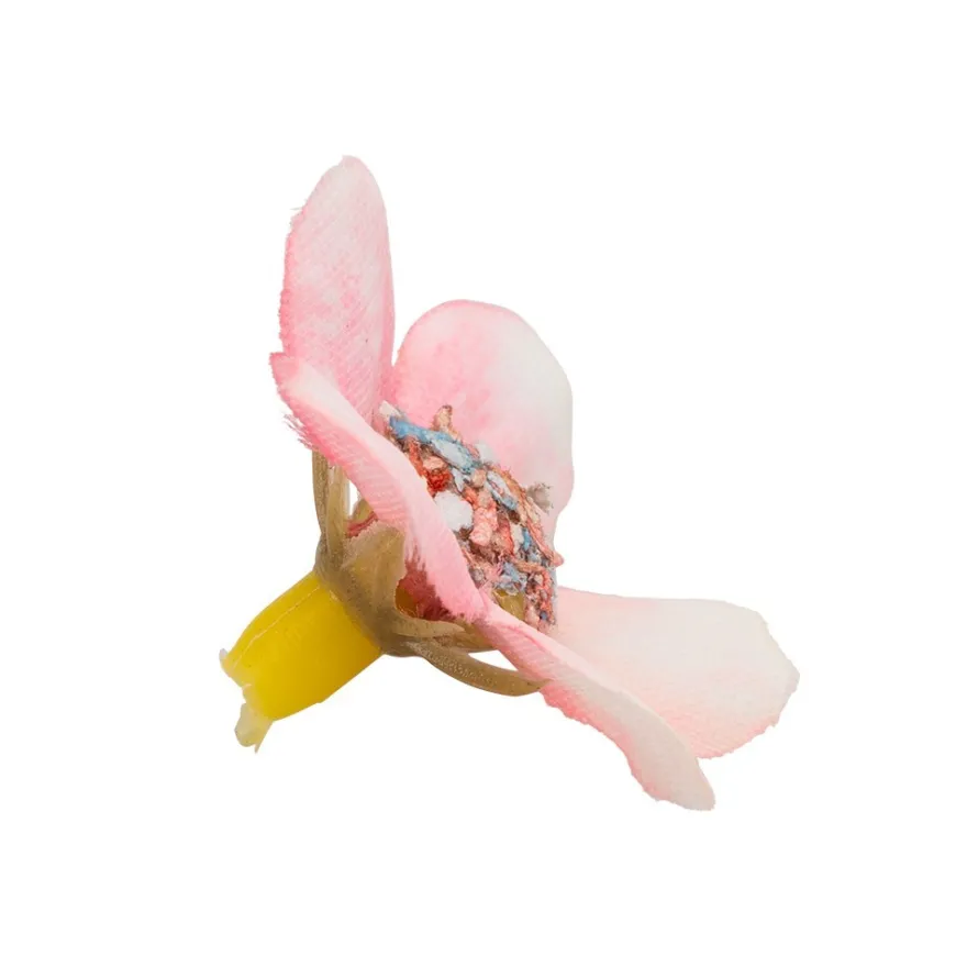 Deko-Blüten, Blütenköpfe, Ø 2,5cm, weiß-pink, 50 Stück