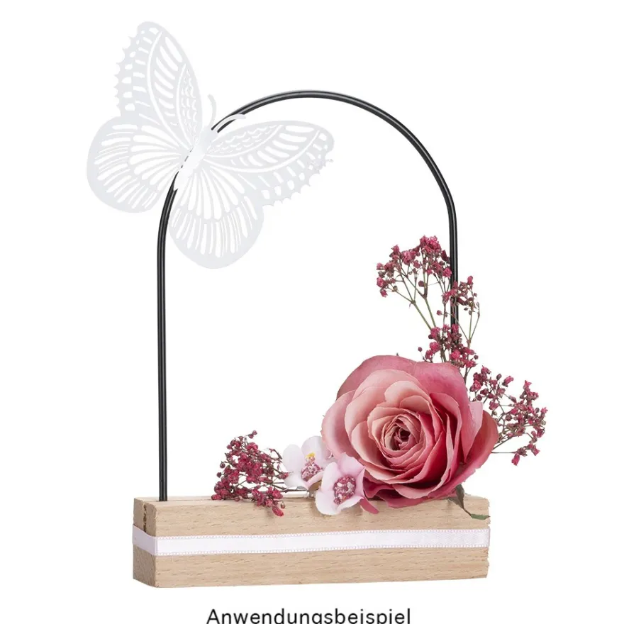 Deko-Blüten, Blütenköpfe, Ø 2,5cm, weiß-pink, 50 Stück