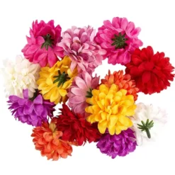Deko-Blüten, Dahlie 2, Ø 5cm, verschiedene Farben, 14 Stück
