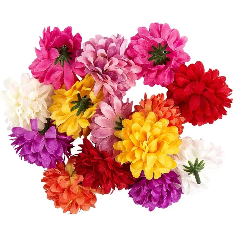 Deko-Blüten, Dahlie 2, Ø 5cm, verschiedene Farben, 14 Stück
