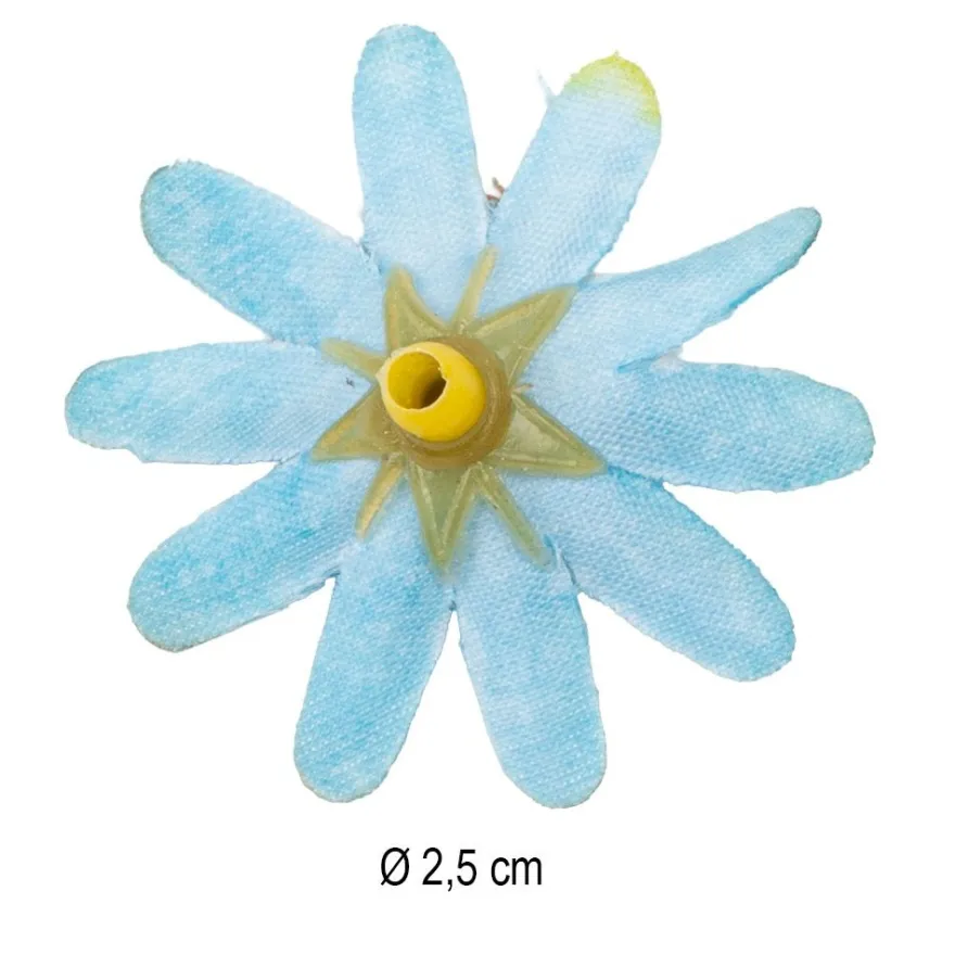 Deko-Blüten, Farbmix 8, Ø 3,3cm, verschiedene Farben, 30 Stück