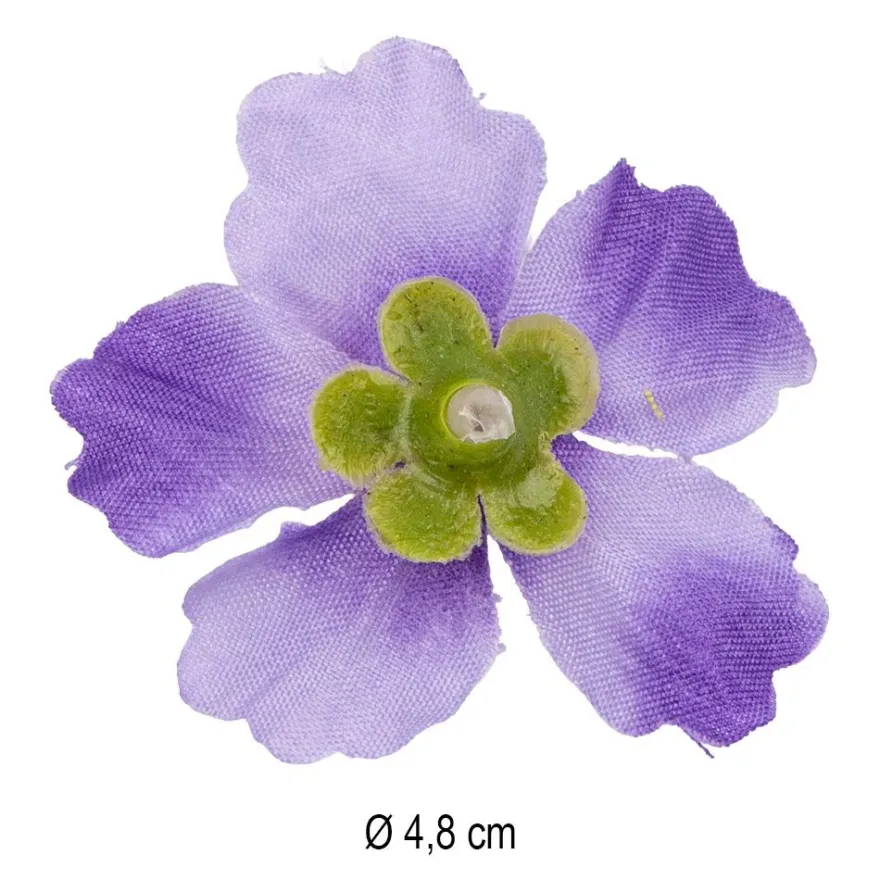 Deko-Blüten, Farbmix 2, Ø 4,8cm, verschiedene Farben, 37 Stück