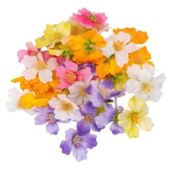 Deko-Blüten, Farbmix 2, Ø 4,8cm, verschiedene Farben, 37 Stück