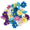 Deko-Blüten, Farbmix 1, Ø 3,5cm, verschiedene Farben, 27 Stück