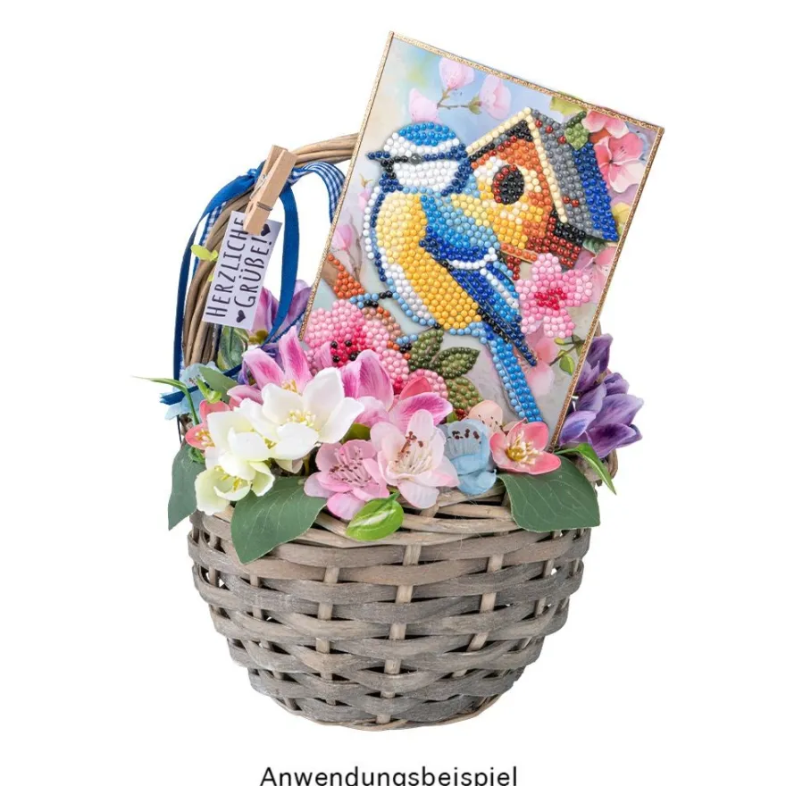 Deko-Blüten, Farbmix 9, Ø 4cm, verschiedene Farben, 18 Stück