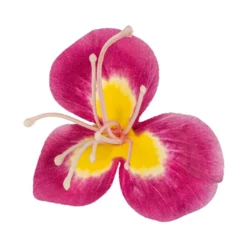 Deko-Blüten, Farbmix 4, 5cm x 6cm, 5,8cm lang, verschiedene Farben, 25 Stück