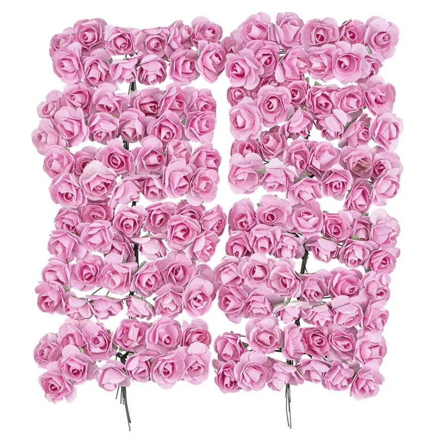 Deko-Blüten, Rosen 2, Ø 2cm, rosa, 144 Stück