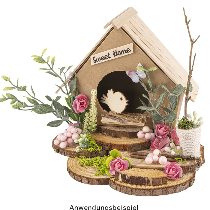 Deko-Blüten, Rosen 2, Ø 2cm, rosa, 144 Stück