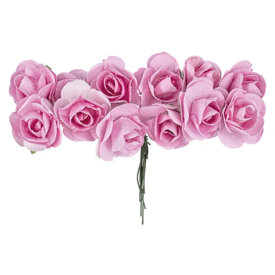 Deko-Blüten, Rosen 2, Ø 2cm, rosa, 144 Stück