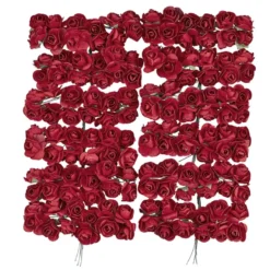 Deko-Blüten, Rosen 2, Ø 2cm, rot, 144 Stück