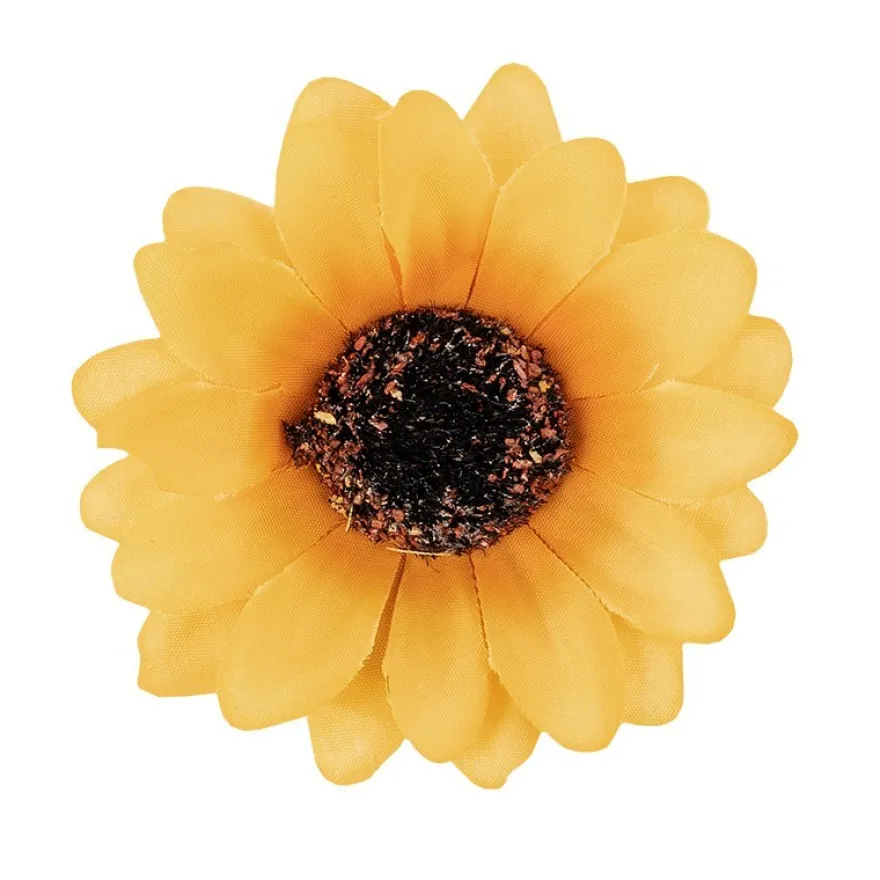 Deko-Blüten "Sonnenblume", Ø 7cm, gelb, 18 Stück