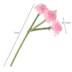 Deko-Blütenzweige, Schleierkraut, 5cm lang, 40g, pink