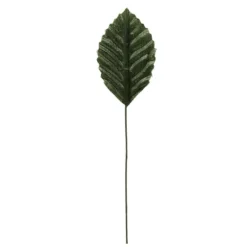 Deko-Blätter am Draht, 4,5cm x 2,8cm, grün, 20 Stück
