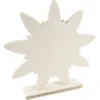 Deko-Blume aus Holz zum Aufstellen, 23cm x 23cm x 4,3cm