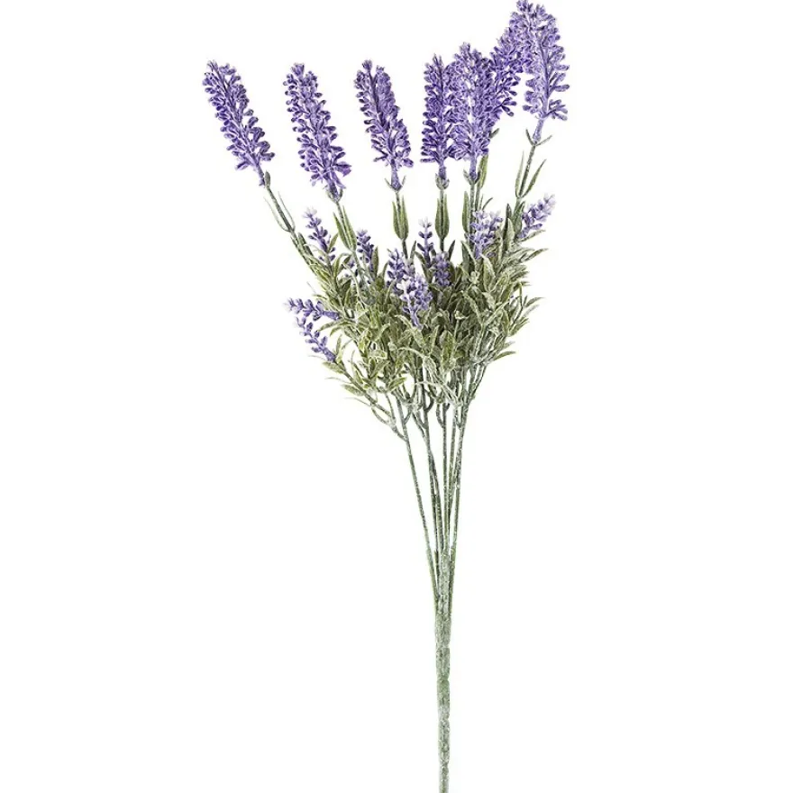 Deko-Busch, Blüten 2, 45cm lang, 7 Stängel, fliederfarbene Blüten