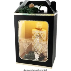 Deko-Cocktail-Gläser, Ø 6,5cm x 9,5cm, klar, zum Aufhängen, 4 Stück