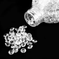 Deko-Diamanten, Ø 6mm, 4mm hoch, klar, 150g