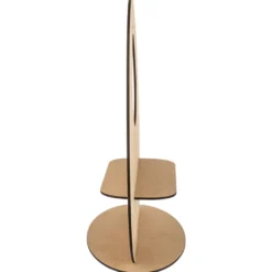 Deko-Ei aus Holz zum Aufstellen, Design 3, 30cm x 23,3cm, mit eiförmiger Aussparung & Podest