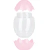 Deko-Ei, Deckel & Boden in Eierschalenoptik, Ø9,3cm, 13cm hoch, Schale in Pastellrosa