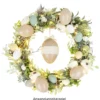 Deko-Eier, Ø 5,5cm, 8cm hoch, helltaupe, 4 Stück