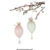 Deko-Eier, Ø 4,5cm, 6cm hoch, pastellgrün, 6 Stück