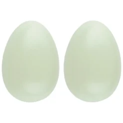 Deko-Eier, Ø 6,5cm, 10cm hoch, pastellgrün, 2 Stück