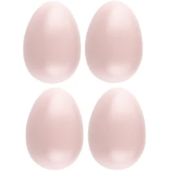 Deko-Eier, Ø 5,5cm, 8cm hoch, pastellrosa, 4 Stück