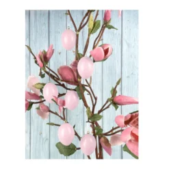Deko-Eier, Ø 4,5cm, 6cm hoch, pastellrosa, 6 Stück