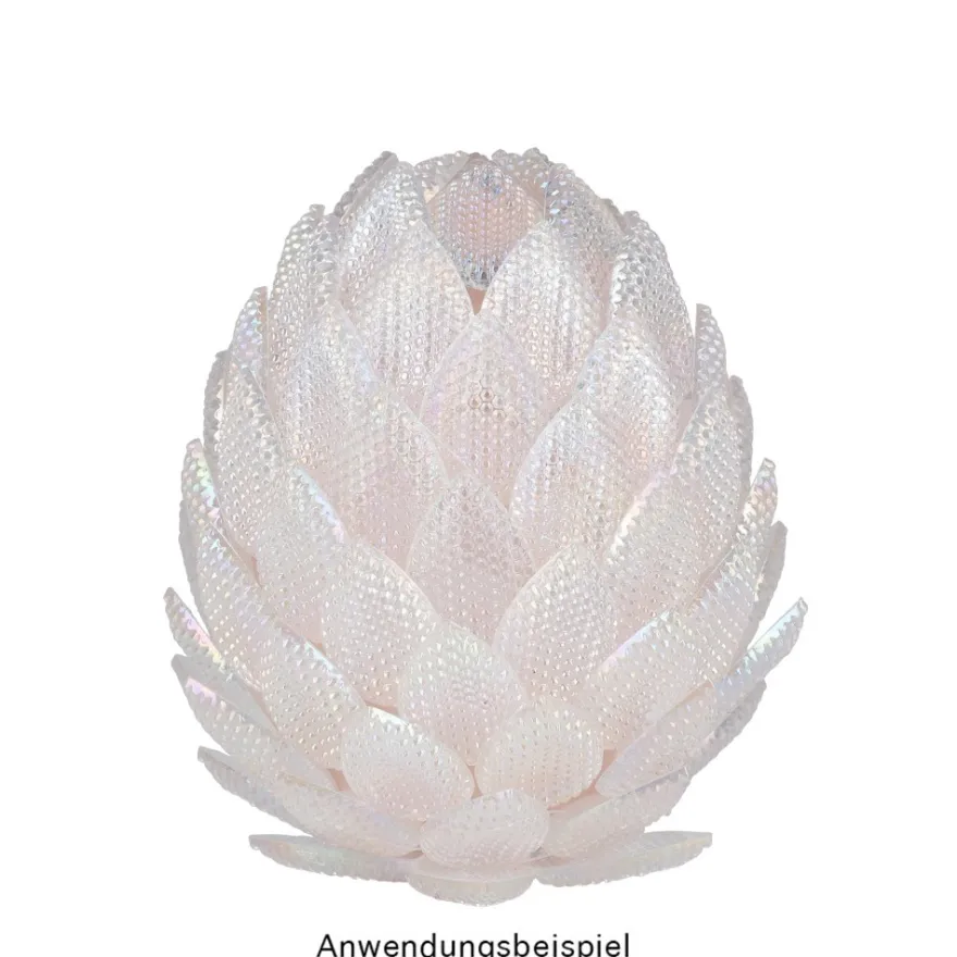 Deko-Eier, Ø 6,5cm, 10cm hoch, pastellrosa, 2 Stück