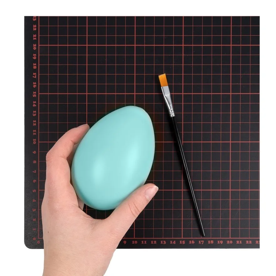 Deko-Eier Ø 6,5cm, 10cm hoch, pastelltürkis, 2 Stück