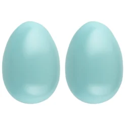 Deko-Eier Ø 6,5cm, 10cm hoch, pastelltürkis, 2 Stück