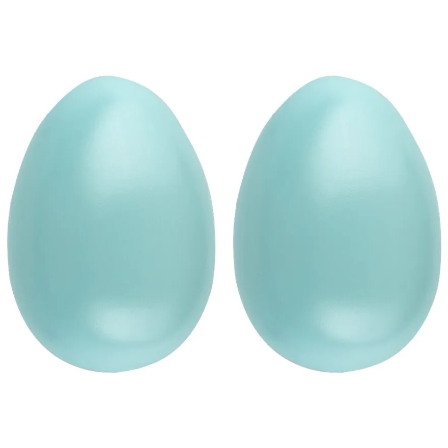 Deko-Eier Ø 6,5cm, 10cm hoch, pastelltürkis, 2 Stück