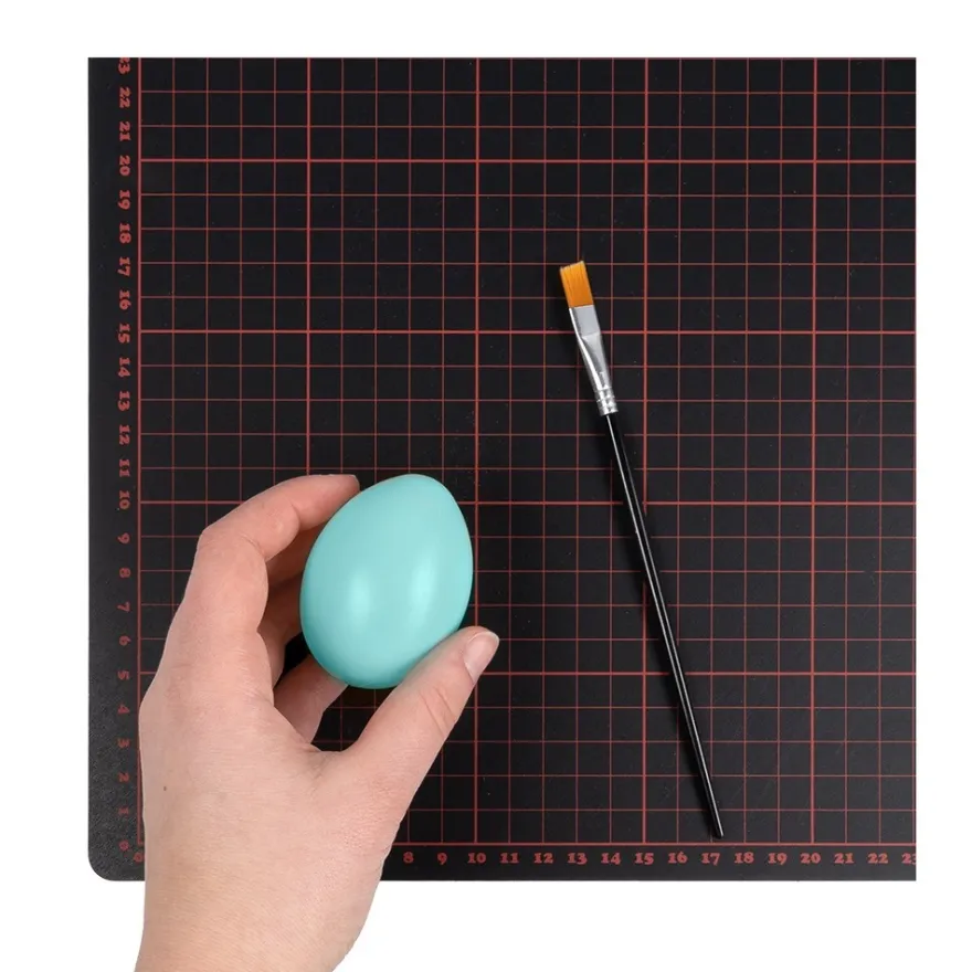 Deko-Eier, Ø 4,5cm, 6cm hoch, pastelltürkis, 6 Stück