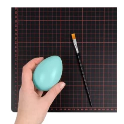 Deko-Eier, Ø 5,5cm, 8cm hoch, pastelltürkis, 4 Stück
