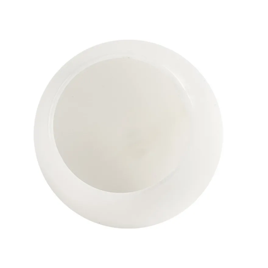 Deko-Eier mit runder Öffnung, Ø 5,2cm, 6cm hoch, transluzent, weiß, 6 Stück