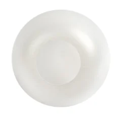 Deko-Eier mit runder Öffnung, Ø 8,7cm, 12cm hoch, transluzent, weiß, 2 Stück