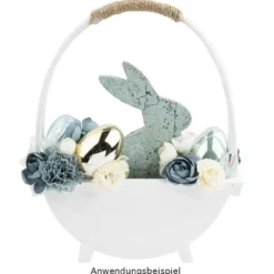 Deko-Eier, Perlmutt, 8cm hoch, Ø 6cm, creme, taupe, mint, rosé, 4 Stück