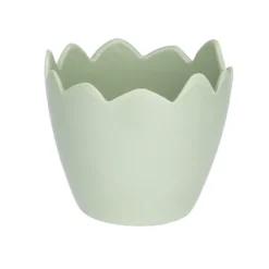Deko-Eierschalen, zum Befüllen & Aufstellen, Ø7,8cm, 7cm hoch, pastellgrün, 3 Stück