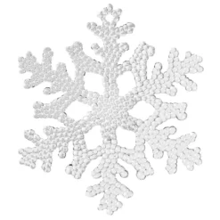 Deko-Eiskristalle 2, Ø 10cm x 0,3cm, klar, 4 Stück