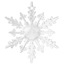Deko-Eiskristalle 1, Ø 10,5cm x 0,8cm, klar, 4 Stück