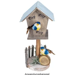 Deko-Federvögel, Sortierung 3, 2,2cm x 5cm x 2,5cm, 5 Farben, 10 Stück