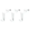 Deko-Fenster- & Türhaken, Design 2, 6,5cm x 3cm x 6,1cm, weiß, 3 Stück