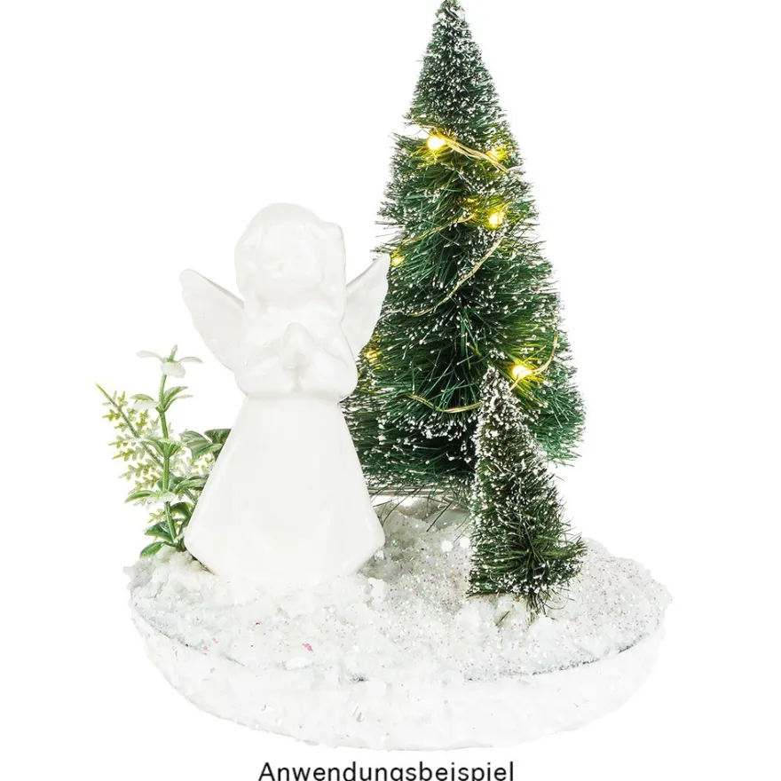 Deko-Figuren, Engel, 8cm / 8,5cm hoch, stehend, 2 Stück