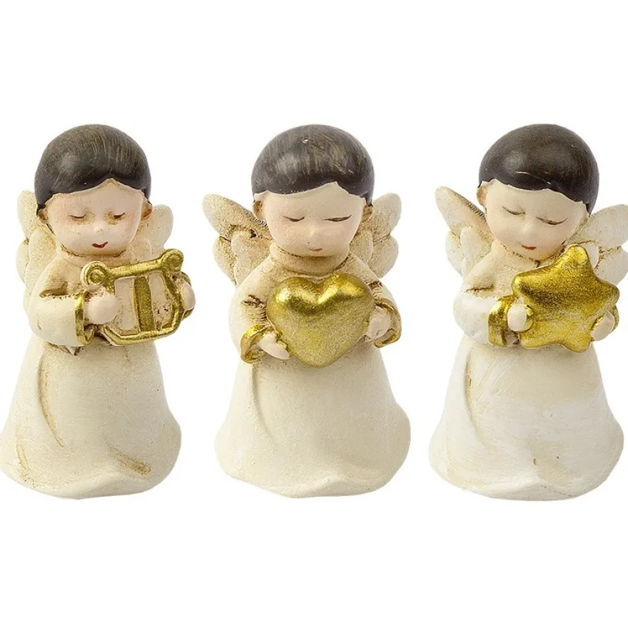 Deko-Figuren, Engel, 3,6cm x 2cm x 1,9cm, 3 Stück