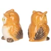 Deko-Figuren, Eulenpaar, Eule 1: 6,2cm x 5,9cm x 8cm, Eule 2: 6cm x 6,7cm x 8,2cm, 2 Stück