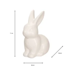 Deko-Figuren, Hasen, 8,6cm x 5,8cm x 11cm, 2 Stück