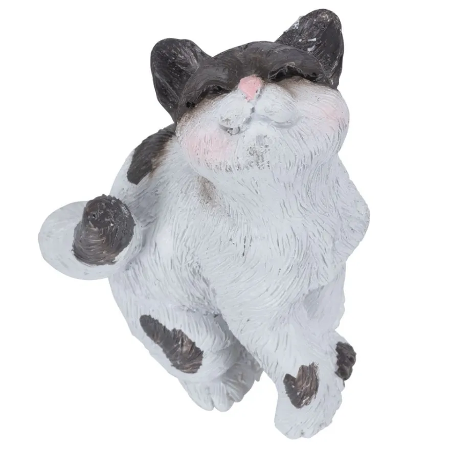 Deko-Figuren, Katzen, ca. 5 cm und 6 cm hoch, 2 Stück