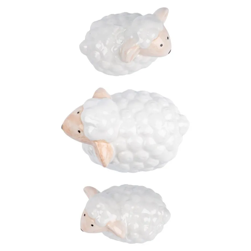 Deko-Figuren, Schafe, verschiedene Größen, 3 Stück