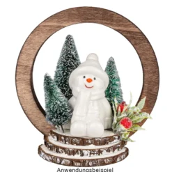 Deko-Figuren, Schneemänner 1, 3 Designs & Größen, weiß, 3 Stück